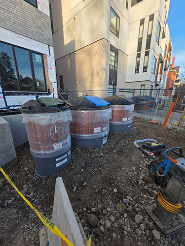  Image 4 - Molok Bin Installation New Construction 2 Sons Excavating Calgary.